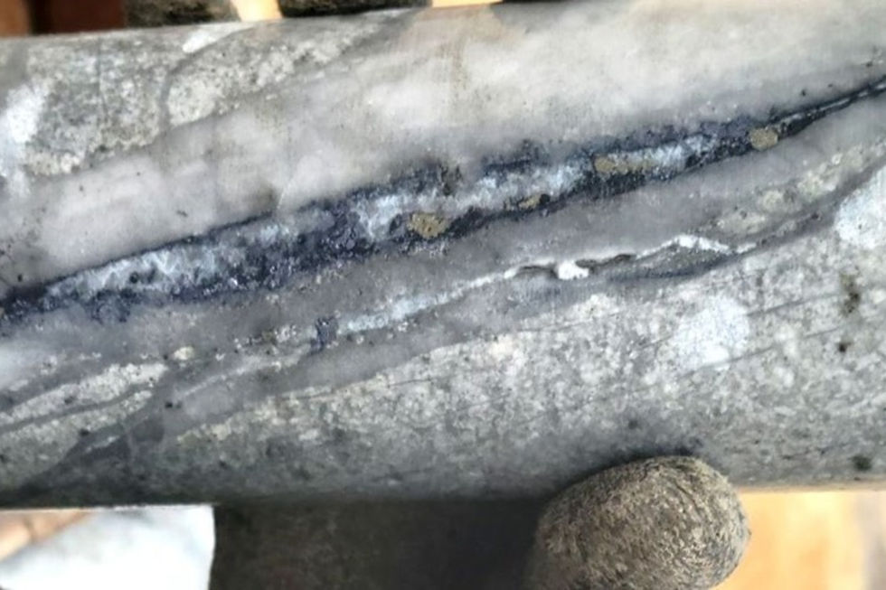 American West Metals’ diamond core sample showing high-grade molybdenum at its Utah critical metals project, West Desert. Credit: File