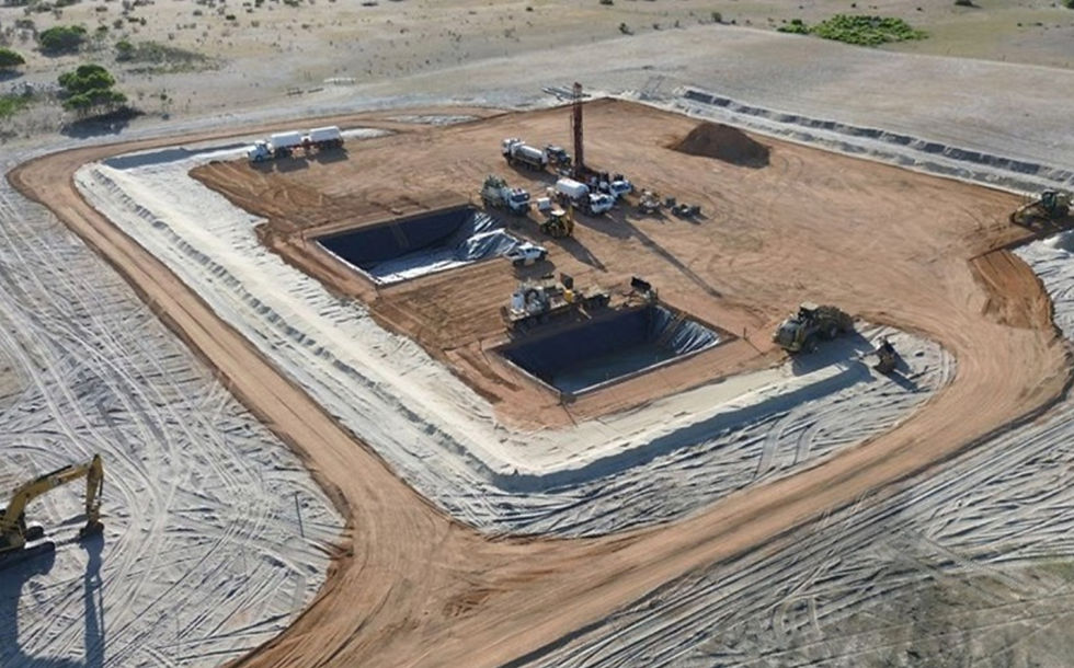 Construction activities at Triangle Energy’s well pad for its upcoming Becos-1 onshore wildcat well in West Australia’s Perth Basin. Credit: File