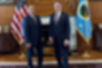 Dateline Resources managing director Stephen Baghdadi (left) at the Department of Interior, US. Credit: File