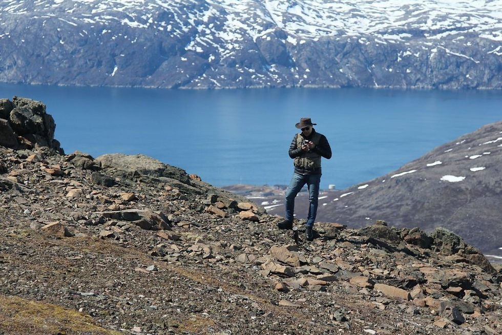 Eclipse Metals’ executive chairman Carl Popal at the company’s Grønnedal rare earths project in Greenland. Credit: File
