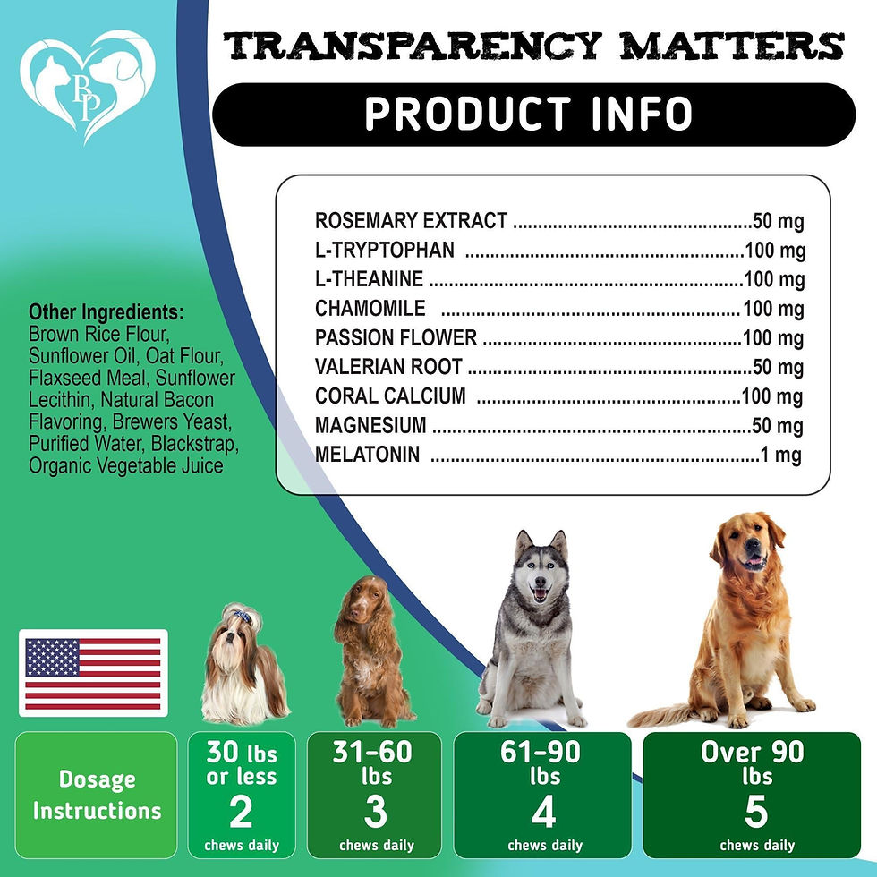 Thumbnail: Hemp Calming Chews for Dogs Puppy Pet Separation Anxiety Relief Treats for Dog