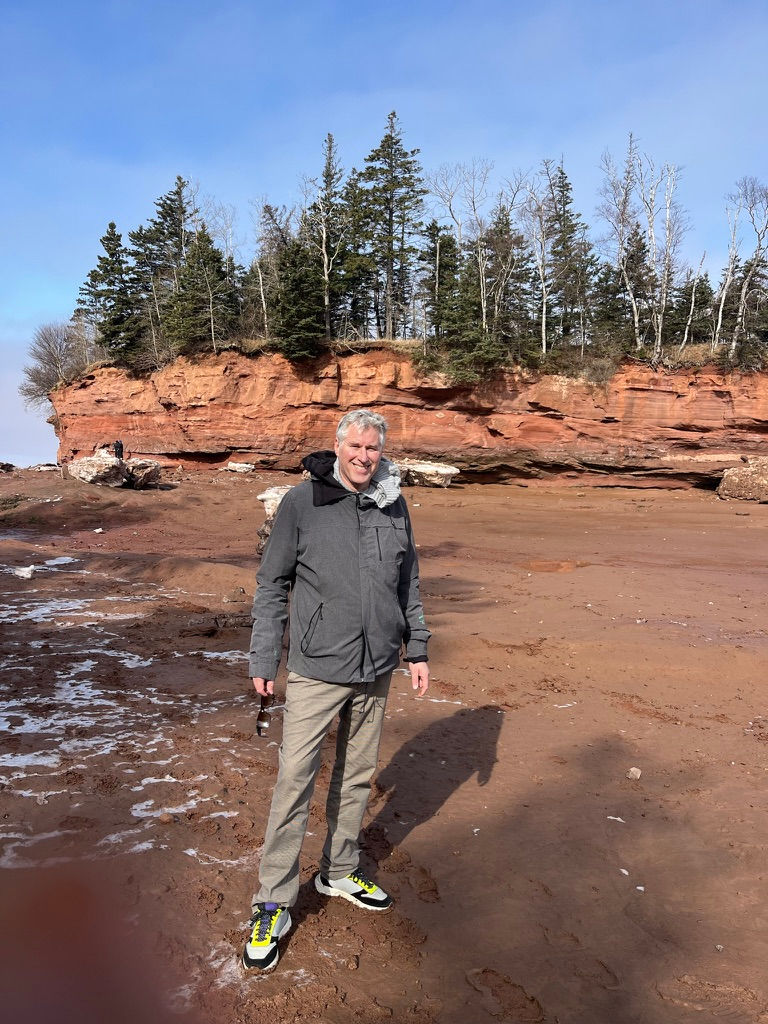 Peter Scheijgrond at the Bay of Fundy