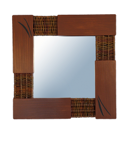 Espejo marrón