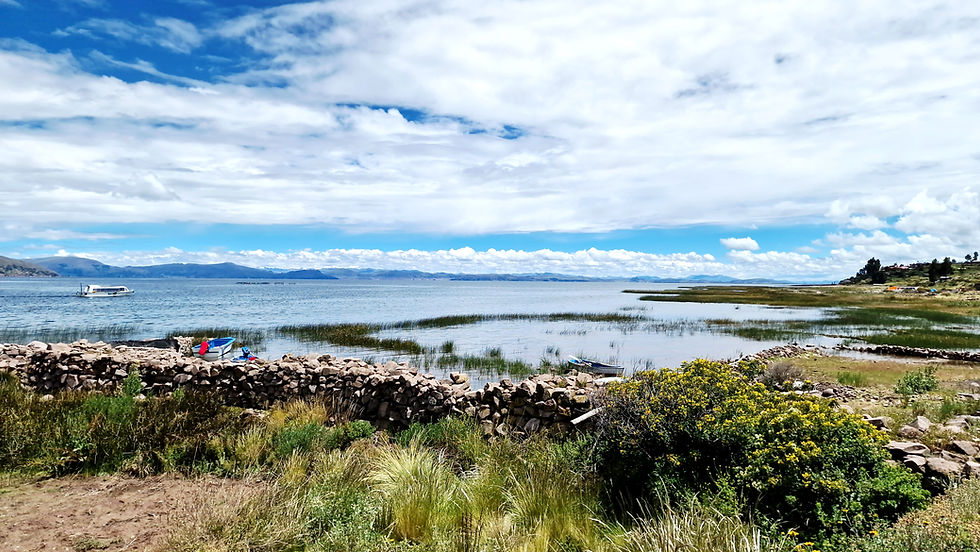 On the shores of Lake Titicaca, the weather changes very quickly.