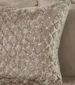 Elysium Collection - Quilted Sequin Velvet Cushion Cover