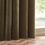 Thumbnail: Heavy Chenille Room Darkening Curtains (Olive)
