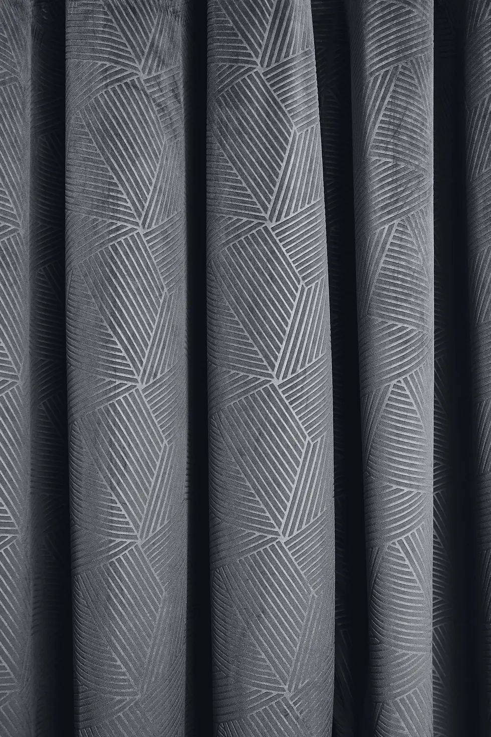 Thumbnail: Deco Collection - Embossed Velvet Woven Thermal Blackout Eyelet Curtains