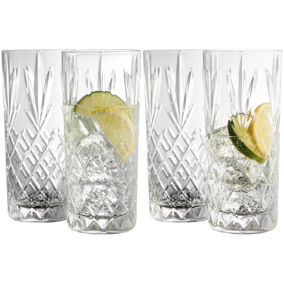 Thumbnail: Renmore Hi-Ball Crystal Glass Set of 4