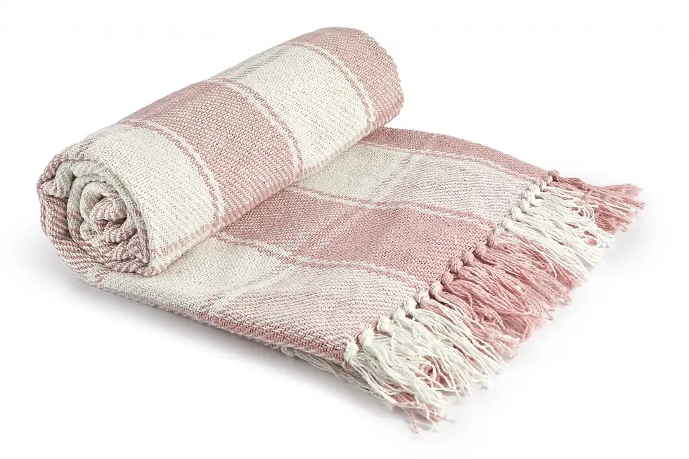 Comfy Check - Recycled Cotton Throw