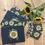Thumbnail: RHS Sunflower Coasters, Navy (Set of 4)