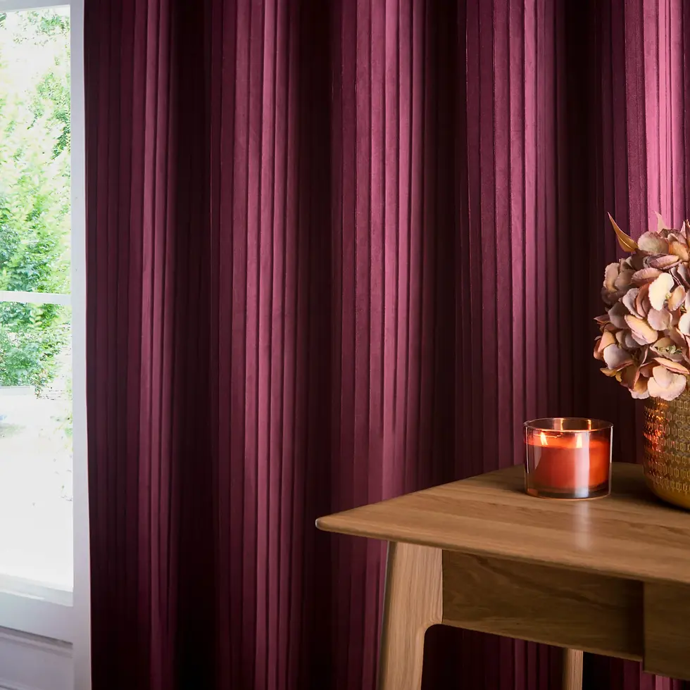 Thumbnail: Corinthian Fully Lined Velvet Eyelet Curtains (Merlot)