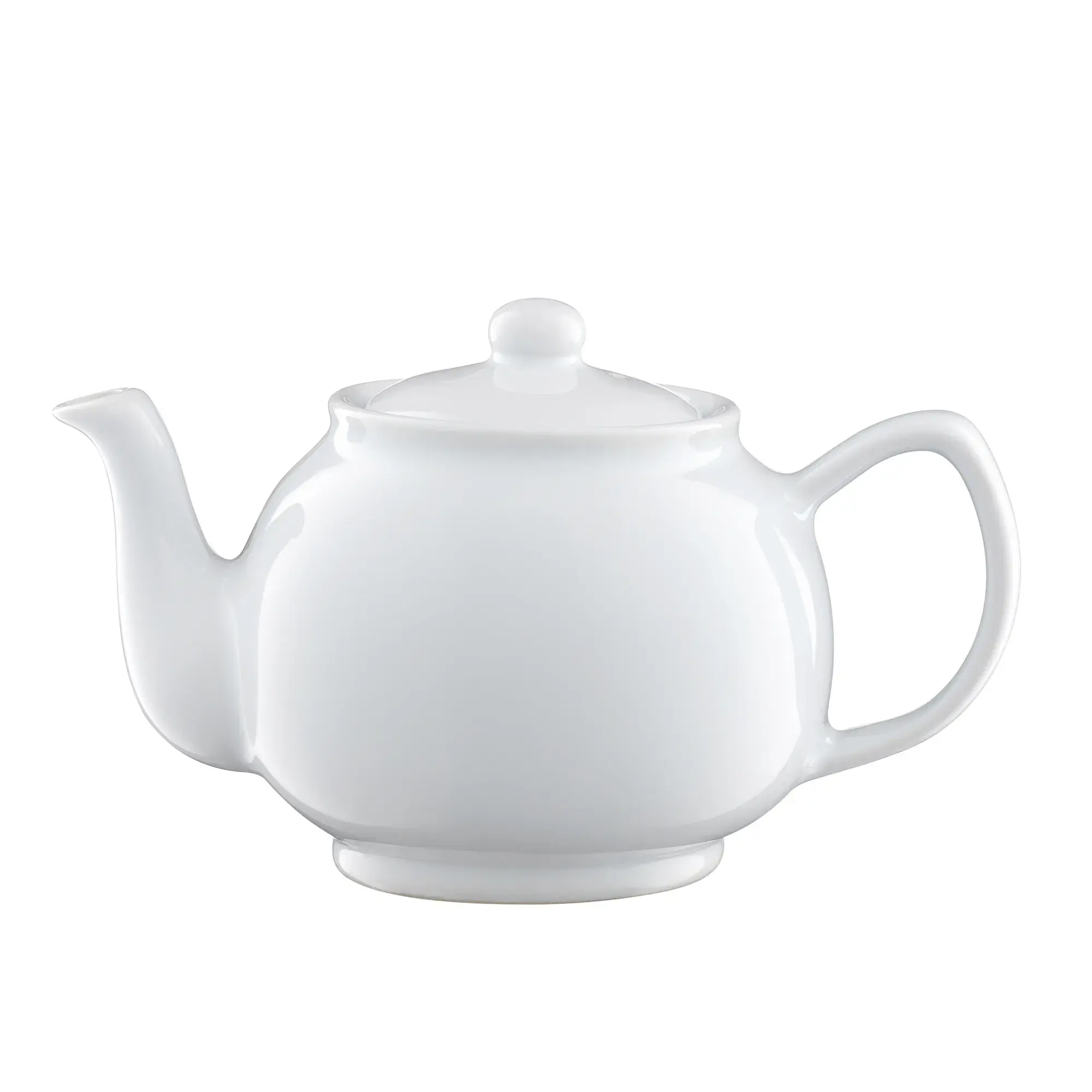 White 6 Cup Teapot