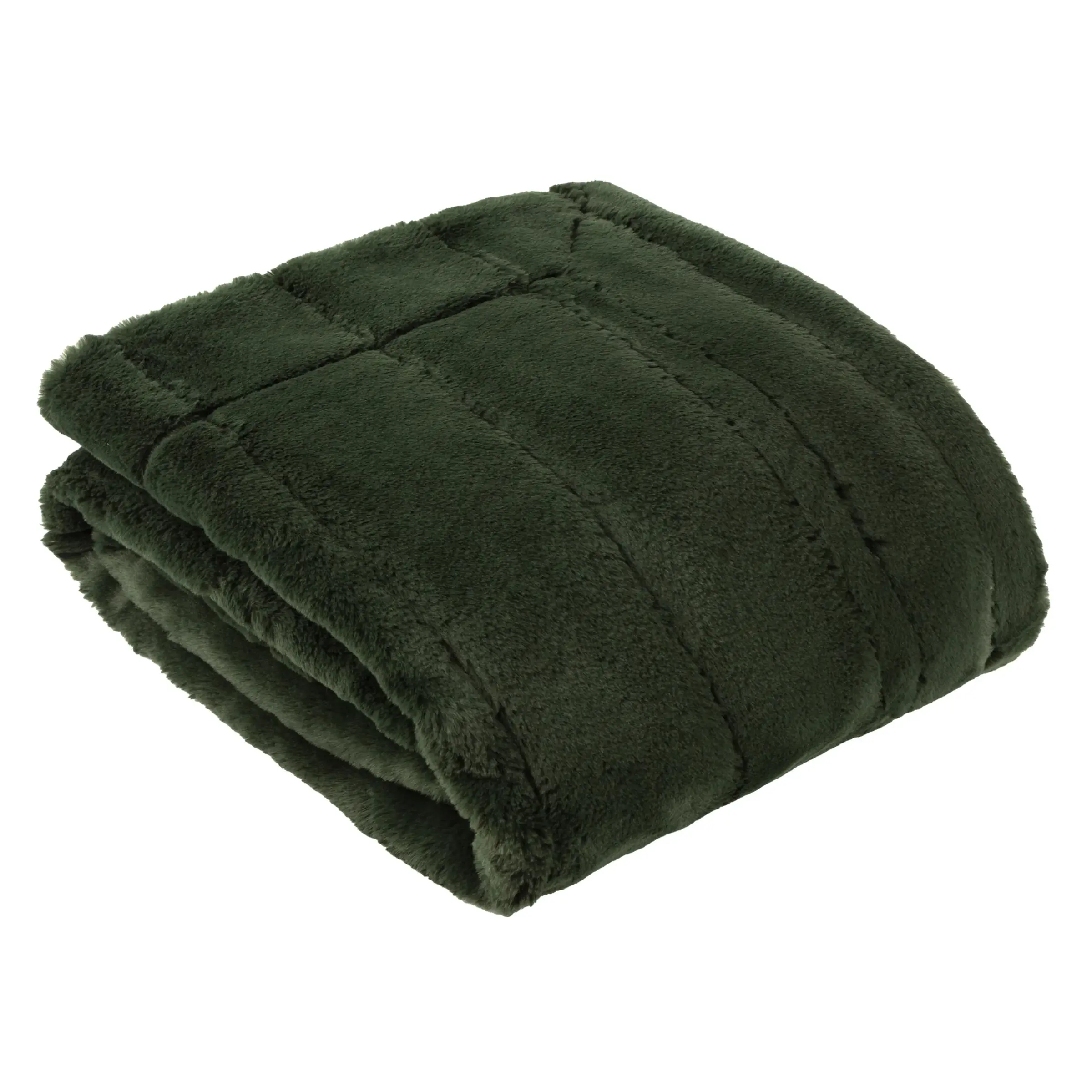 Empress Faux Fur Throw (Pine)