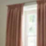 Thumbnail: Acorn Tonal Matt Jacquard Pencil Pleat Curtains (Brick)