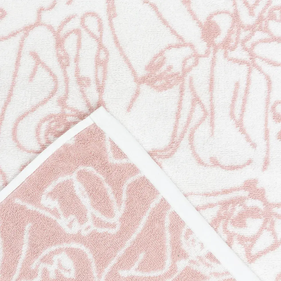 Thumbnail: Everybody Abstract Jacquard Hand Towel (Blush)