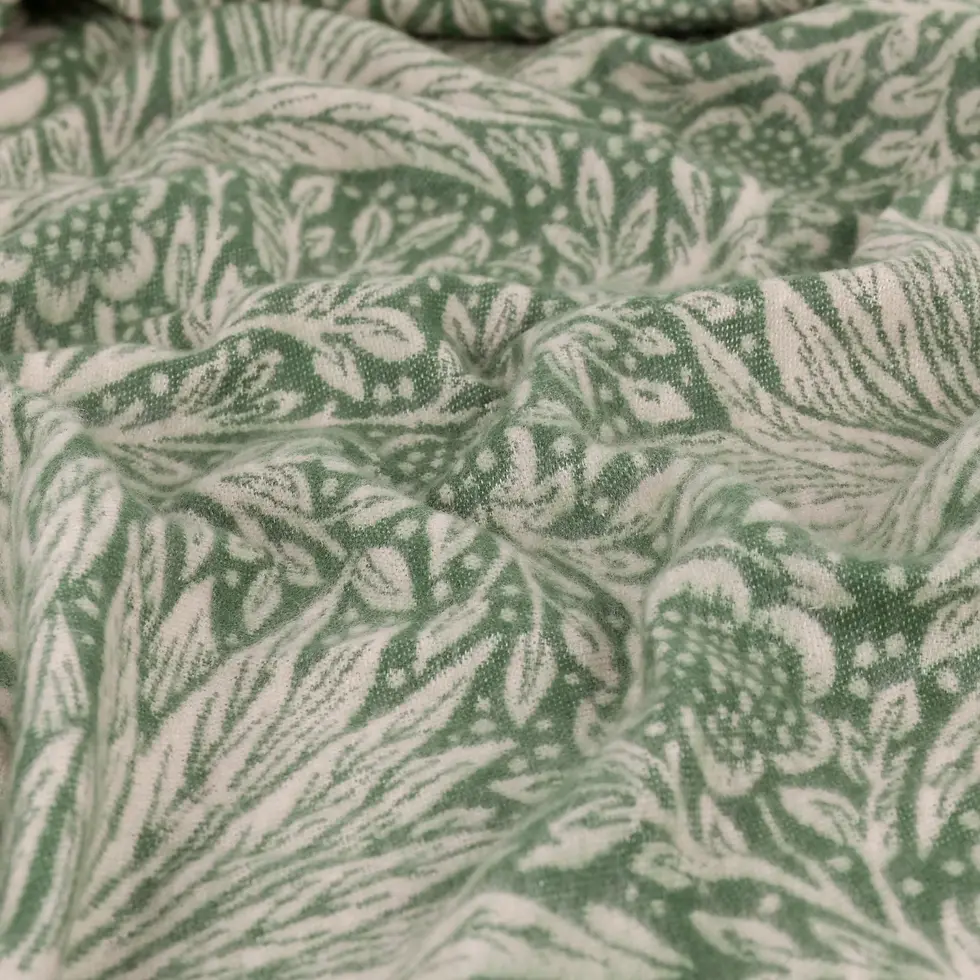 Thumbnail: Marigold Jacquard Throw (Green)