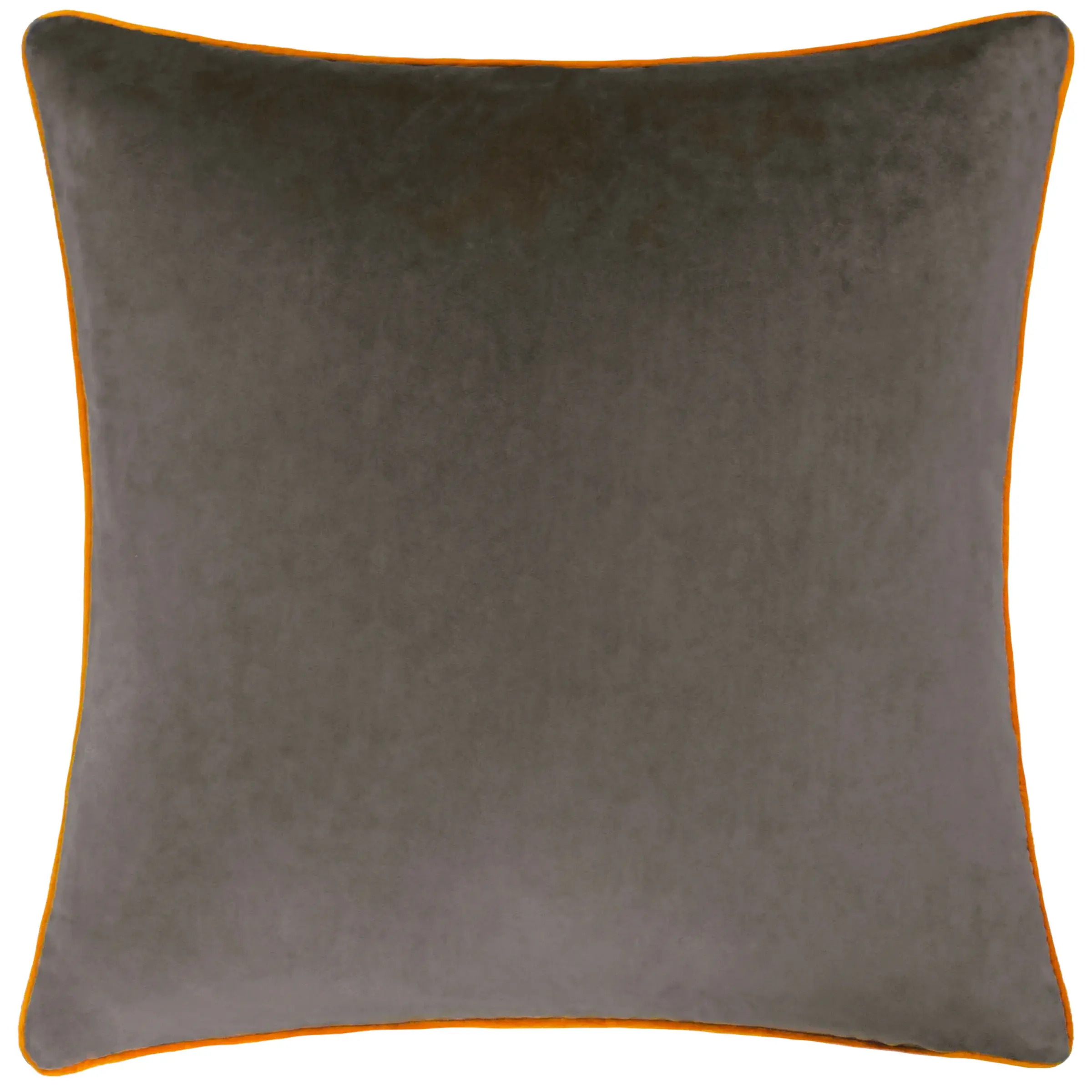 Meridian Velvet Cushion Cover (Mocha/Pumpkin)