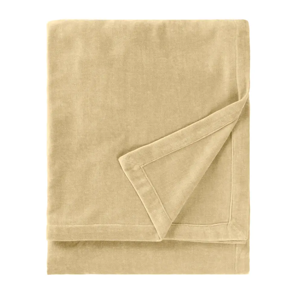 Thumbnail: Heavy Chenille Velvet Throw (Marine)