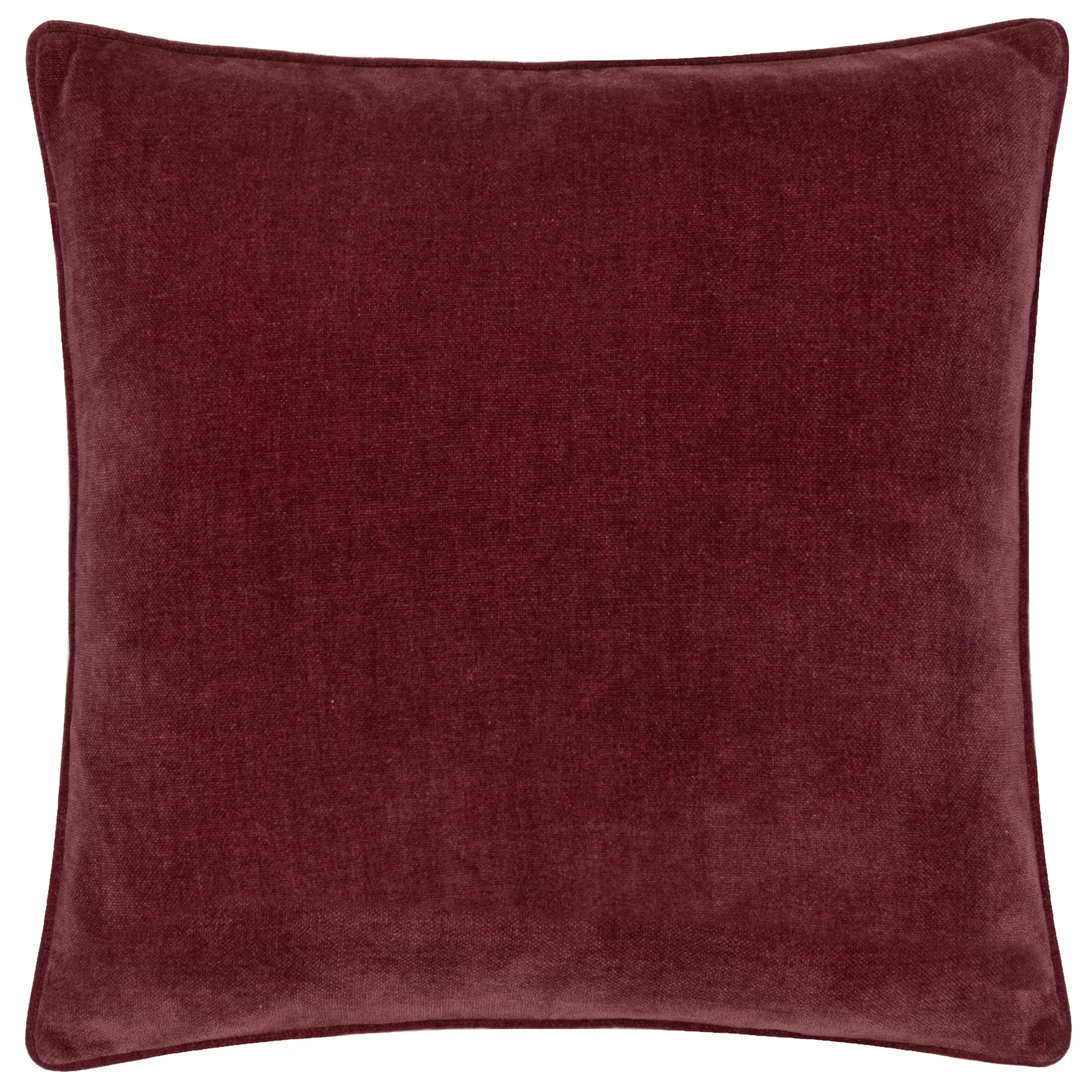 Heavy Chenille Piped Cushion Cover (Beetroot)