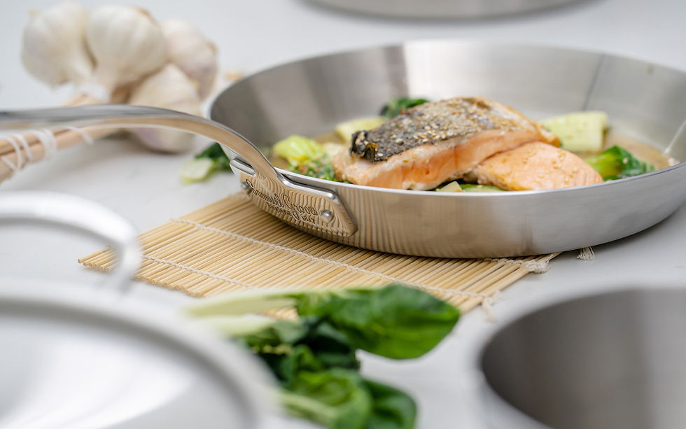 Thumbnail: Samuel Groves - 26cm Stainless Steel 3-ply Frying Pan