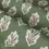 Thumbnail: Sessile Leaf Fully Lined Printed Pencil Pleat Curtains (Leaf Green)