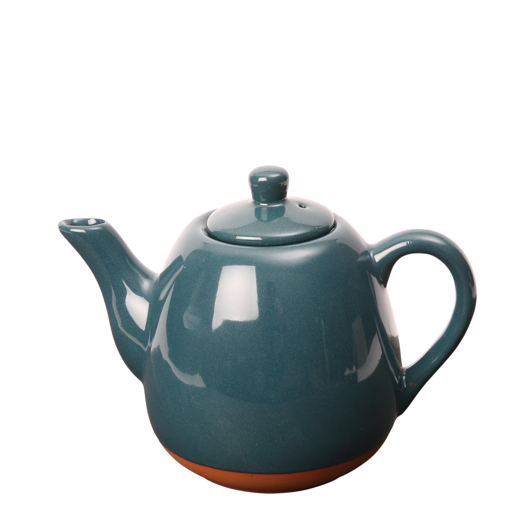 Sintra Glazed 1200ml Terracotta Teapot (Ink Blue)