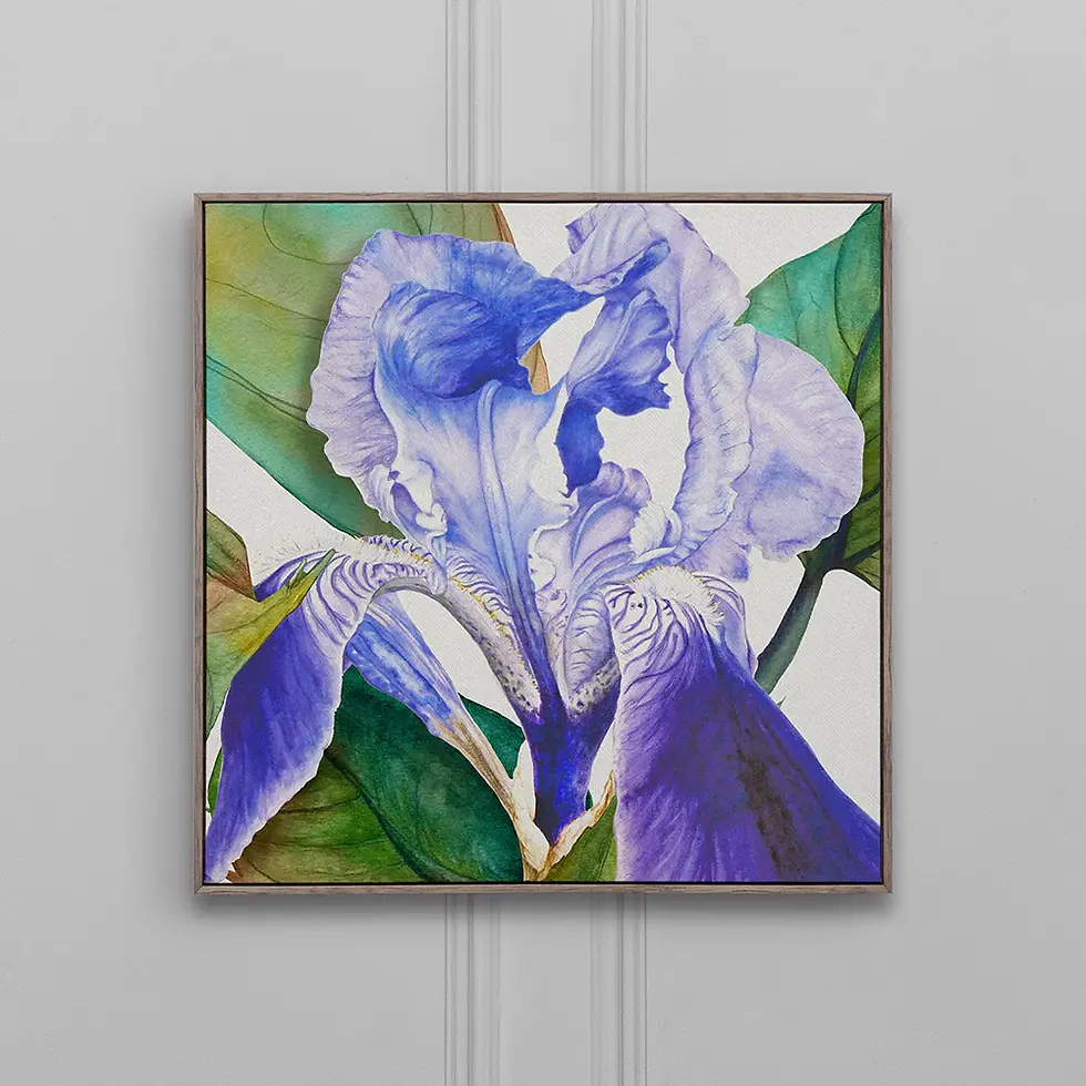Thumbnail: Darwen Framed Canvas (Stone)