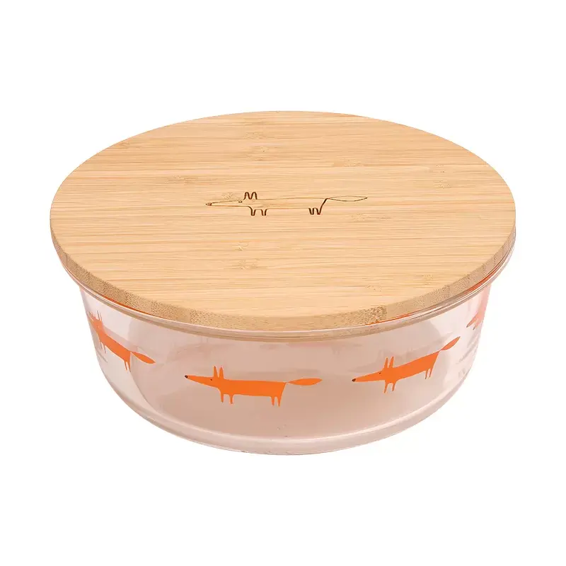Mr Fox Large Round Glass Storage Dish (950ml)