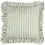 Thumbnail: Millie Ruffle Striped Outdoor Cushion Cover (Green)