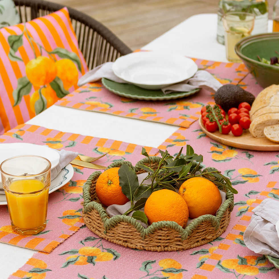 Thumbnail: Oranges Set Of 4 Indoor/Outdoor Placemats