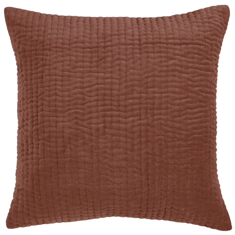 Haze Embroidered Cushion Cover (Persimmon)