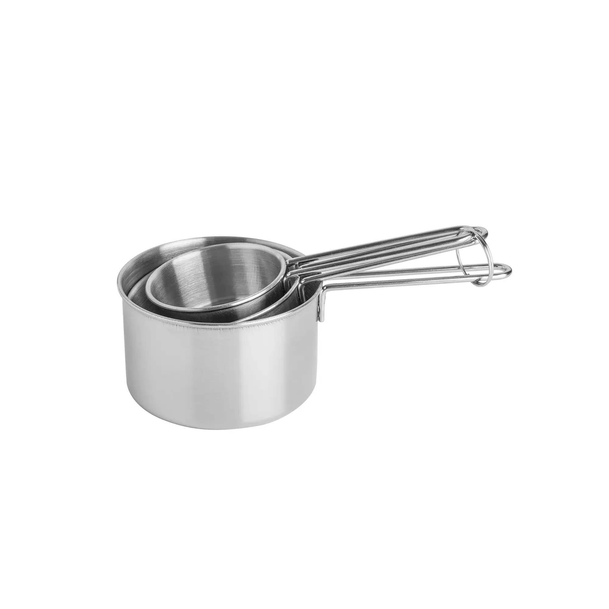Set Of 3 Stainless Steel Measuring Cups