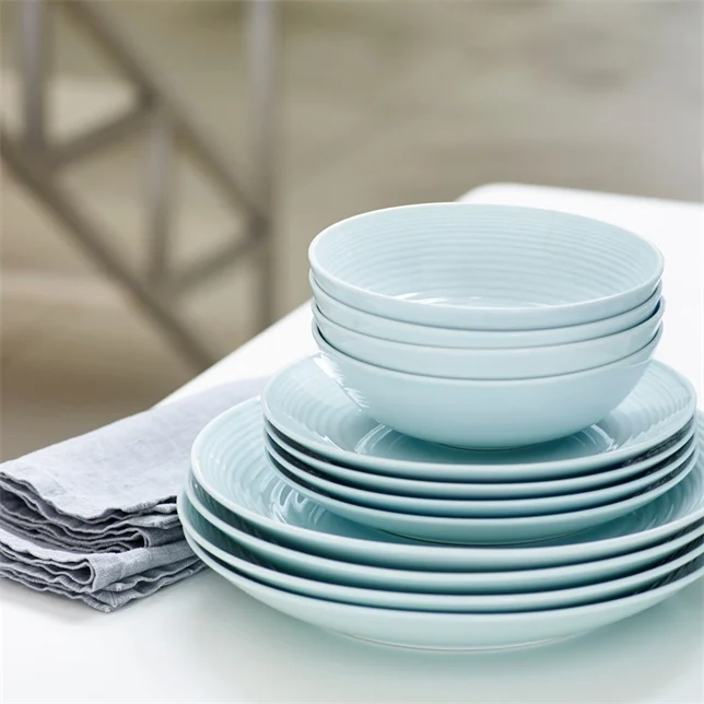 Gordon Ramsay - Blue 12 Piece Dinner Set | Duke Essentials, Lewisham