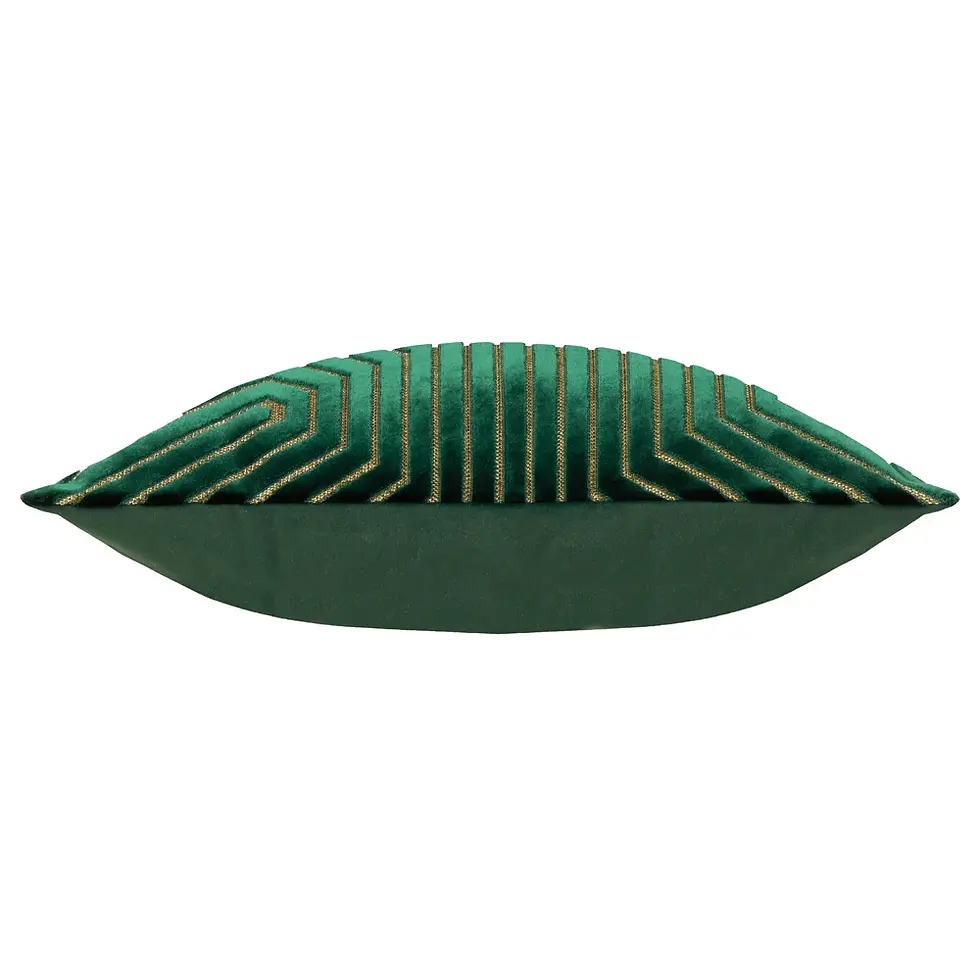 Thumbnail: Evoke Cut Velvet Cushion Cover (Emerald)