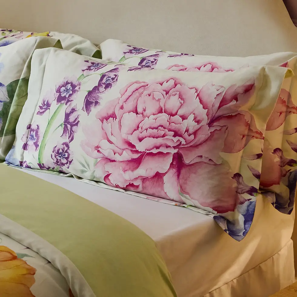 Thumbnail: Idalia Printed Duvet Cover Set (Multicolour)