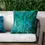 Thumbnail: Majorelle Palm Outdoor Cushion Cover (Azure)