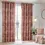 Thumbnail: Nola Abstract 100% Cotton Lined Eyelet Curtains (Chestnut)