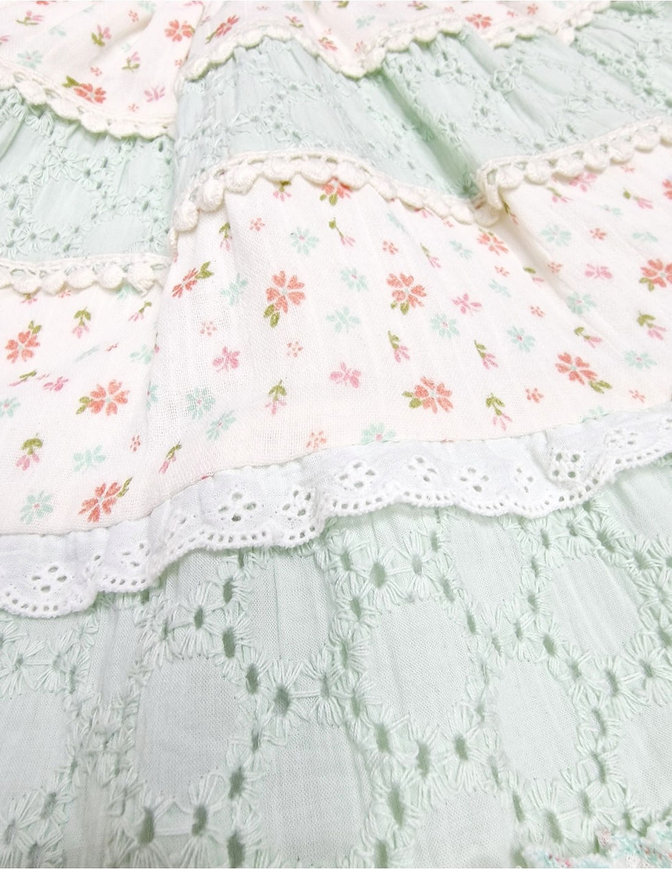 Thumbnail: Toddlers Ditsy Floral Print Gypsy Dress