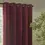 Thumbnail: Heavy Chenille Fully Lined Velvet Eyelet Curtains (Beetroot)