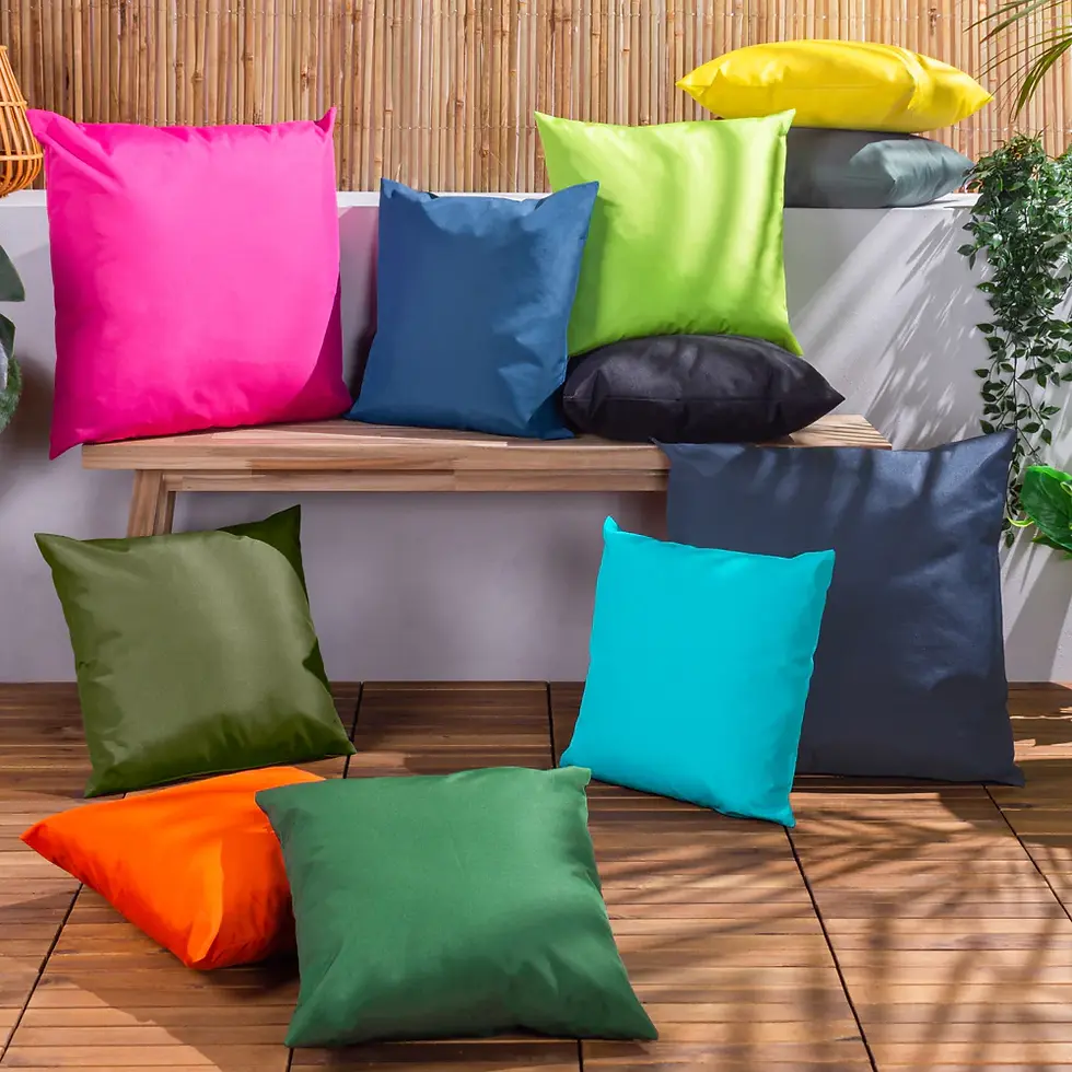 Thumbnail: Plain Outdoor Cushion Cover (Grey)