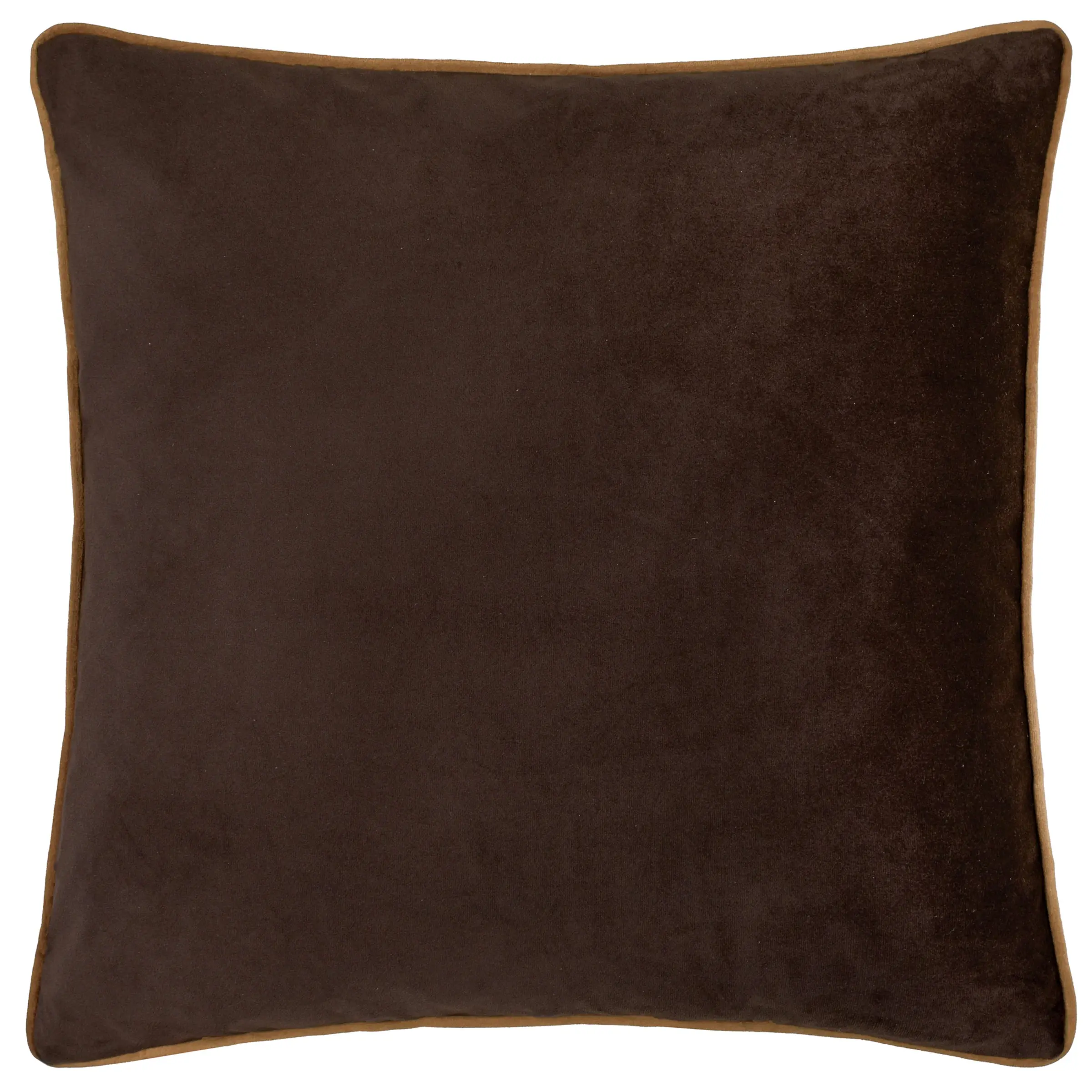 Meridian Velvet Cushion Cover (Chocolate/Caramel)