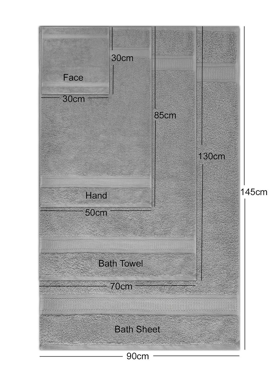 Thumbnail: Premier Collection - 500g Everyday Towel Range (Bath Sheet)