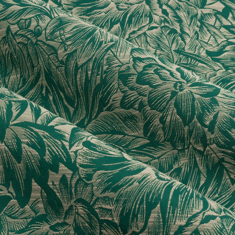 Thumbnail: Wylder - Grantley Jacquard Eyelet Curtains (Emerald)