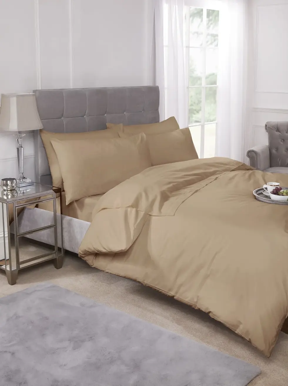 Thumbnail: Percale Collection - 180 Thread Count Percale Fitted Sheet (Blue)