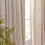 Thumbnail: Hebden Striped Lined Cotton Eyelet Curtains (Natural)