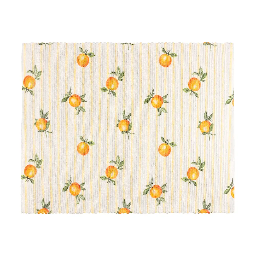 Thumbnail: Fruits Oranges Set of 4 Placemats (Yellow)
