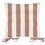 Thumbnail: Hayle 2 Pack Striped Cotton Seat Pad Cushion (Pecan)