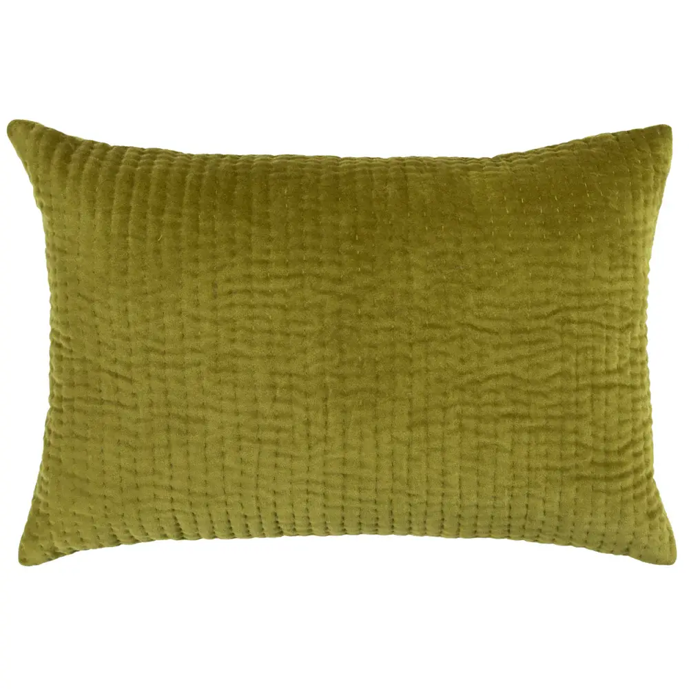 Haze Embroidered Cushion Cover (Olive)