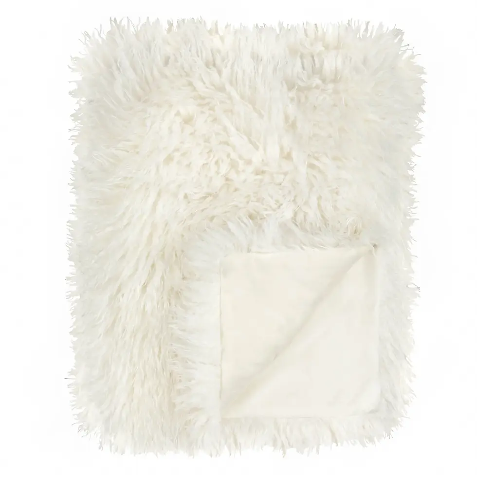 Thumbnail: Rowan Faux Fur Throw (Natural)