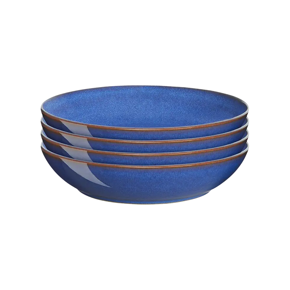Denby - Imperial Blue Alt Pasta Bowls, 22cm (Set of 4)